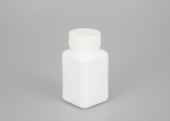 ขวดยาสี่เหลี่ยมพลาสติกเปล่า HDPE 100 มล. รีฟิล