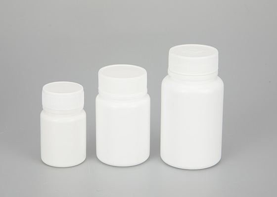 ขวดยาพลาสติกเปล่าสีขาวพร้อมฝาเกลียว 30ml 60ml 100ml