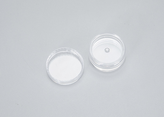 ขวดครีมเครื่องสำอางทรงกลมใสพร้อมฝาปิด 10g 15g วัสดุ PS