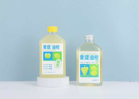 ขวดชานม 250ml 350ml 300ml 500ml ขวดน้ำผลไม้พลาสติกพร้อมฝาเกลียว