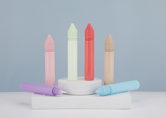 ขวดของเหลว E สีสันสดใส 30 มล. Childproof Tamper Cap Vape Juice Bottles