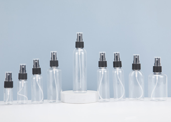 ขวดสเปรย์พลาสติก PET เปล่าสำหรับเจลทำความสะอาดมือน้ำหอมเครื่องสำอาง Fine Mist Sprayer