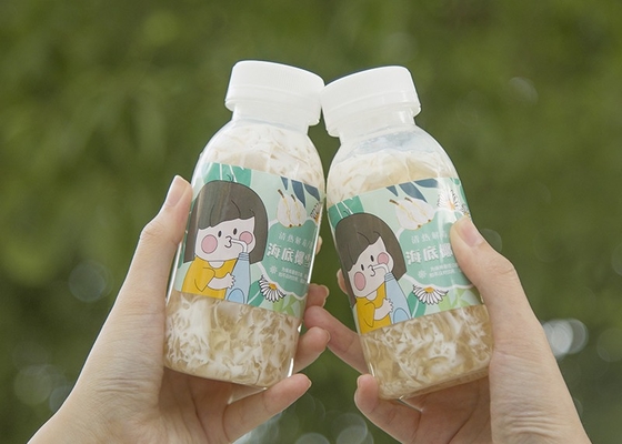400ml 14oz ขวดนมถั่วเหลืองขวดพลาสติกทนความร้อนทรงสี่เหลี่ยม Juicy