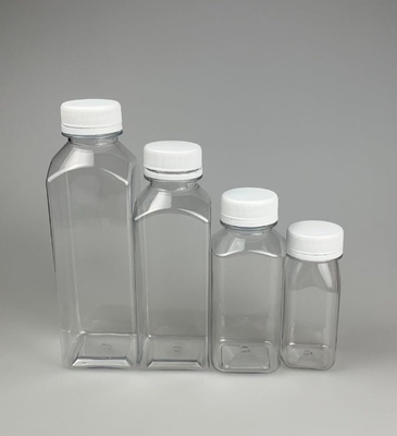 ขวดน้ําดื่มพลาสติก 100 ml 250 ml 300 ml 350 ml 500 ml สี่เหลี่ยม ใส PET น้ําผลไม้ กระป๋องน้ําดื่มพลาสติก