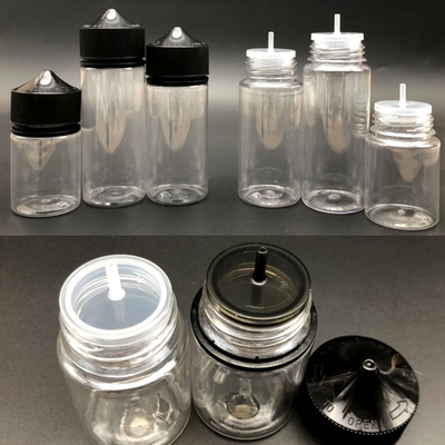 การพิมพ์หน้าจอ E กระป๋องเหลว 10ml 15ml 30ml 60ml 80ml 100ml PET