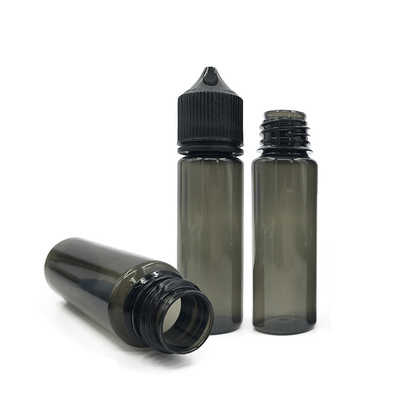 กระป๋องน้ําตก PET น้ําเหลว 50 ml ที่สามารถกดได้ พร้อมฝาปิด/ฝาปิดสีดําหรือสีขาว