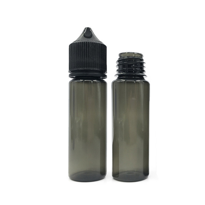 กระป๋องน้ําตก PET น้ําเหลว 50 ml ที่สามารถกดได้ พร้อมฝาปิด/ฝาปิดสีดําหรือสีขาว