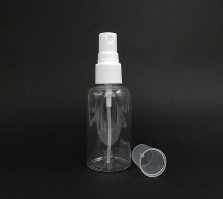 ขนาดสูง 100ml 120ml 150ml 200ml 250ml 500ml กระป๋องสเปรย์พลาสติก PET สีขาวใส สีน้ําเงิน