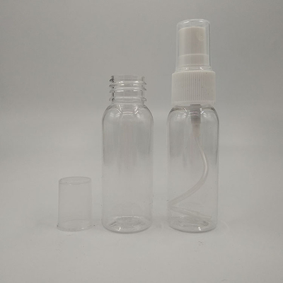 ขายปลีก 1Oz 2Oz 30Ml 50Ml150Ml ข้างว่าง ใส โบสตันกลม สเปรย์ปั๊ม กระป๋องพลาสติกสัตว์เลี้ยงสําหรับแอลกอฮอล์