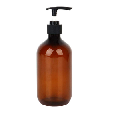 คุณภาพดี สีที่กําหนดเอง แอมเบอร์ 100ml 200ml 250ml 300ml 500ml โลชั่นปั๊มเจล ขวด PET