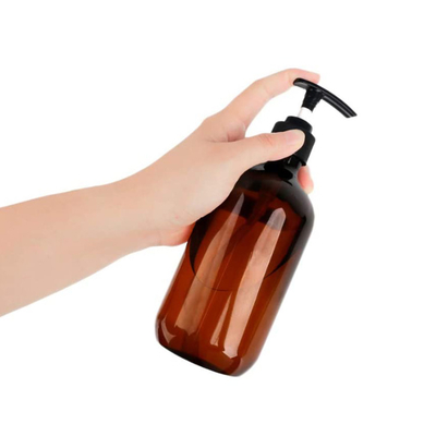 คุณภาพดี สีที่กําหนดเอง แอมเบอร์ 100ml 200ml 250ml 300ml 500ml โลชั่นปั๊มเจล ขวด PET