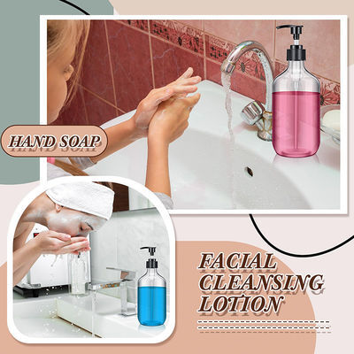 กระป๋องน้ํายาพลาสติก 120 ml 250 ml 300 ml 500 ml ที่มีเครื่องปิด Flip Top และพลาสติก PMMA ทนทาน