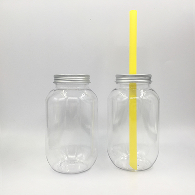 16 oz กระปุกพลาสติกใส สปอร์ต น้ําดื่มเย็น กระปุกน้ําพลาสติก PET กระปุกน้ําพลาสติกที่มีฝาปิดสําหรับน้ําผสม ชา อาหาร นม
