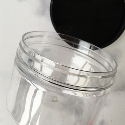 100 ml 8oz 500ml 1000ml กระป๋องเก็บพลาสติกใสสําหรับสัตว์เลี้ยง กระป๋องครีมเครื่องสําอางประเภทอาหารที่มีฝาปิด