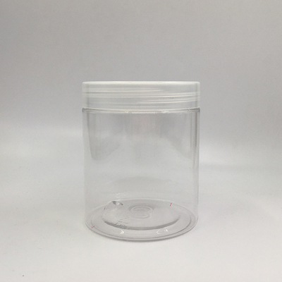 100 ml 8oz 500ml 1000ml กระป๋องเก็บพลาสติกใสสําหรับสัตว์เลี้ยง กระป๋องครีมเครื่องสําอางประเภทอาหารที่มีฝาปิด