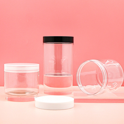 กระป๋องพลาสติกใส 280ML กระป๋องเครื่องสําอางที่มีฝาปิด