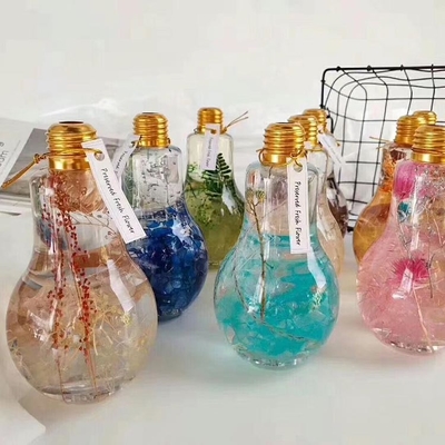 ขวดหลอดไฟรูปทรงน่าสนใจ LED 300ml สําหรับการดื่มน้ําผึ้ง