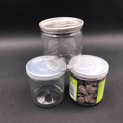 100 ml 8oz 500ml 1000ml กระป๋องเก็บพลาสติกใสสําหรับสัตว์เลี้ยง กระป๋องครีมเครื่องสําอางประเภทอาหารที่มีฝาปิด