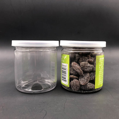 พลาสติกที่กําหนดเอง ถังเก็บของ แพคเกจโปร่งใส 8oz โลโก้ ถังเก็บของ