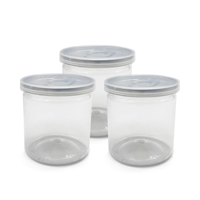 ยอดนิยม 4oz 8oz กระปุกพลาสติกรอบใสสัตว์เลี้ยง, อาหารเกรดพลาสติกบรรจุ