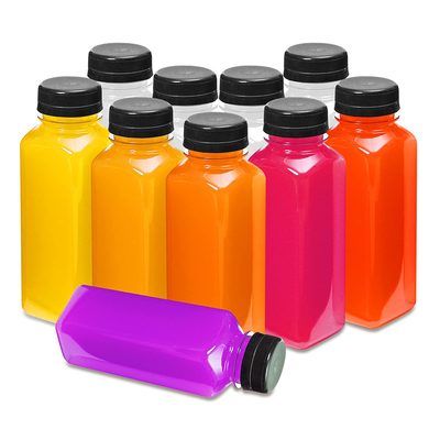 กระป๋องน้ําชานมพลาสติกทรงสี่เหลี่ยมกลม มีมือใส 120ml 250ml 350ml 500ml ความจุ