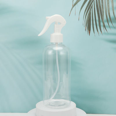 ขวดโลชั่นพลาสติกใสทรงกลมพร้อมพื้นผิวสำหรับติดฉลาก เหมาะสำหรับบรรจุภัณฑ์ผลิตภัณฑ์ดูแลผิวและความงาม