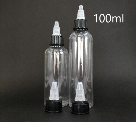 กระป๋องพลาสติกสกรูท็อปใสใน 15ml-100ml ความจุสําหรับประปาตามสั่ง
