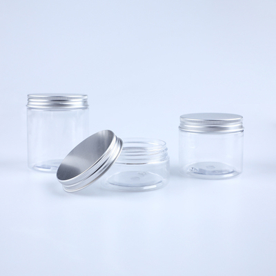 อาหารเกรดเปล่า เครื่องสําอางผัดร่างกาย หน้ากากอนามัย ถัง PET ใส 30ml 500ml กระปุกพลาสติกพร้อมฝา