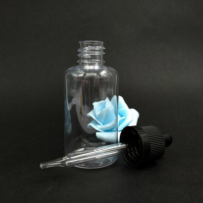 กระป๋องน้ําตกกระจกเรียบสําหรับของเหลว - หมวกกระจกหลายขนาด 10ml-120ml