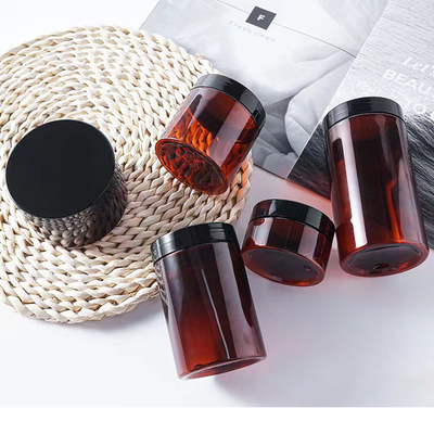 Factory Plastic Black Cosmetic Packaging Eye Cream Jar with Lids for Skin Care Cream