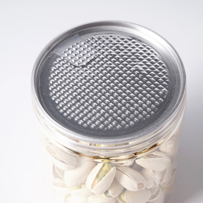กระป๋องพลาสติกกลมใส พร้อมฝาปิดสําหรับสลิมและเครื่องเทศ (2oz-8oz)