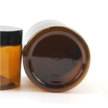 50ml 60ml 100ml 120ml 250ml 400ml 500ml 2oz 3oz 4oz 5oz 6oz 8oz 12oz 16oz กระปุกพลาสติกแอมเบอร์ สําหรับครีมเครื่องสําอาง