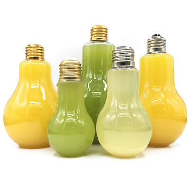 Leak Proof Plastic Milk Tea Bottles with Screw On Lid