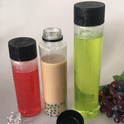 Reusable 0.5KG Plastic Milk Tea Bottles with Lids