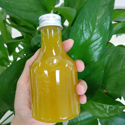Round Clear Square Milk Tea Bottles for Juice Tea Water
