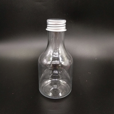 Round Clear Square Milk Tea Bottles for Juice Tea Water