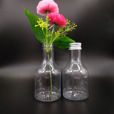 Square/Round Leak proof Plastic Milk Tea Bottles with Screw on Lids