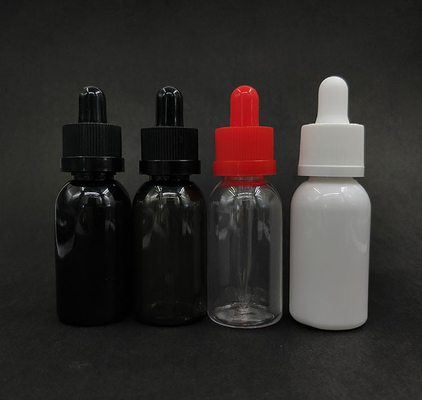 Customized Logo Glass Dropper Bottles Container Smooth Surface Liquid Container
