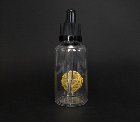 Screw Cap Dropper Bottles 10-120ml Glass Transparent/Customize Color