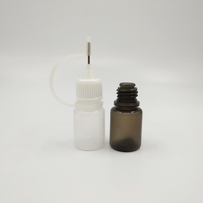 Transparent Black Glass Droppers Bottles With Screw Cap