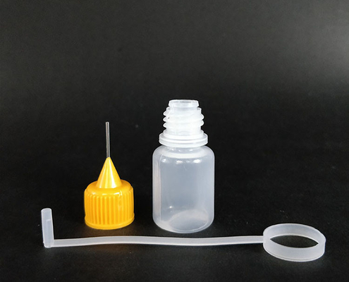 Transparent Black Glass Droppers Bottles With Screw Cap