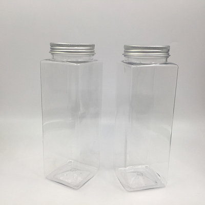 กระป๋องชาฟรี BPA ขนาดเบาๆ พร้อมสกรูบนฝา 0.5 กิโลกรัม สะอาดหรือสามารถปรับแต่งได้