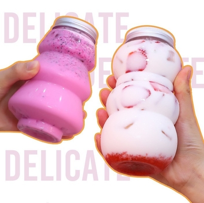 8oz 12oz 16oz กลมน้ําผึ้ง กระป๋องพลาสติกบรรจุสําหรับเครื่องดื่ม