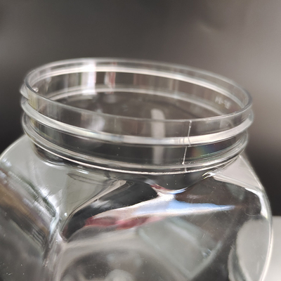 กระป๋องพลาสติกทนทาน 8 oz พร้อมแผ่นอลูมิเนียมและสัญลักษณ์ที่กําหนดเองสําหรับเก็บอาหาร