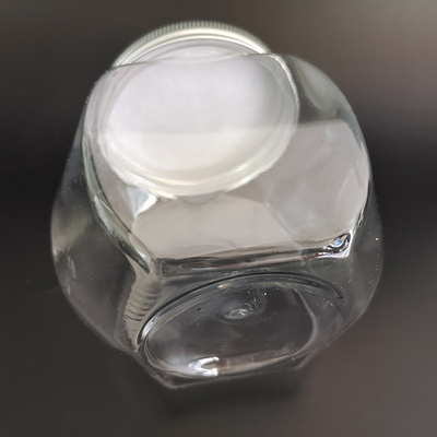 กระป๋องพลาสติกทนทาน 8 oz พร้อมแผ่นอลูมิเนียมและสัญลักษณ์ที่กําหนดเองสําหรับเก็บอาหาร