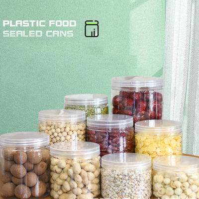 ขายปลีก ขายร้อน PET เปลือกพลาสติกสกรู Cap กระปุกพลาสติก 50-800ml