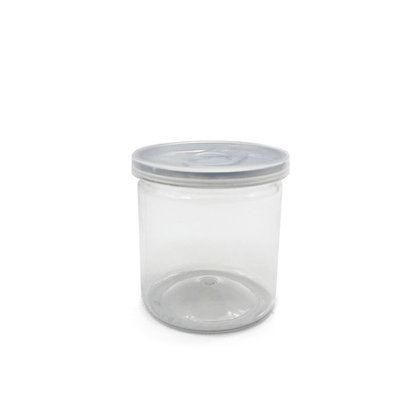 กระป๋องเก็บและบรรจุของพลาสติกโปร่งใส 8 oz สามารถปรับแต่งได้