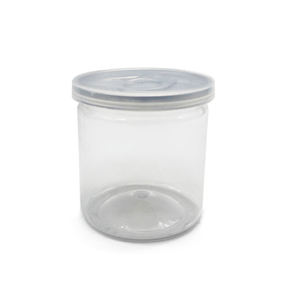 กระป๋องเก็บและบรรจุของพลาสติกโปร่งใส 8 oz สามารถปรับแต่งได้