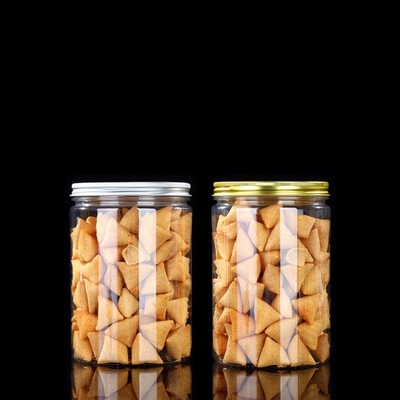 แนะนํากระปุกพลาสติกขนาดใหญ่ เครื่องปรุงรสเคราะห์ Cookies กระปุกพลาสติก กระปุกพลาสติกโปร่ง กระปุกพลาสติกปิดทอง