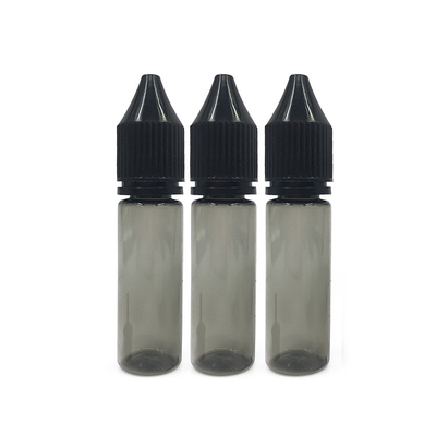 กระป๋องพลาสติก PET กันเด็กใส 15 ml สําหรับ E Liquid